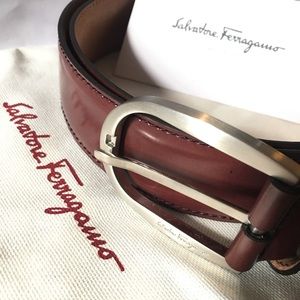 Back in Stock- Salvatore Ferragamo Belt Dark Brown